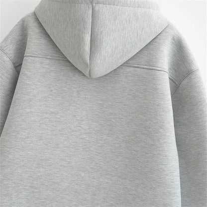 Zoé | Sweat à capuche zippé oversize