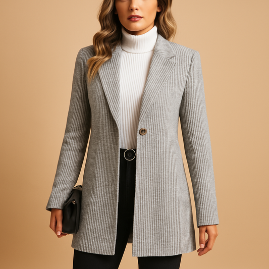 Montrel™ | Blazer ajusté à manches longues pour femmes